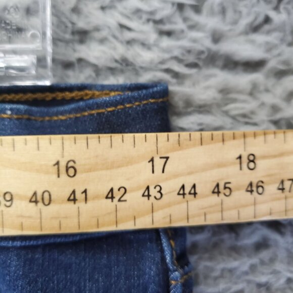 Jessica Simpson Jeans Womens 14 Blue Poppy Mid-Rise Skinny Stretch Denim - Picture 7 of 15